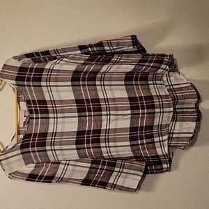 Pink Republic Plaid Blouse - High Low Suoer Cute With Leggings!